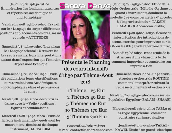 Cours intensifs Sandra Danse